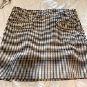 Loft plaid skirt